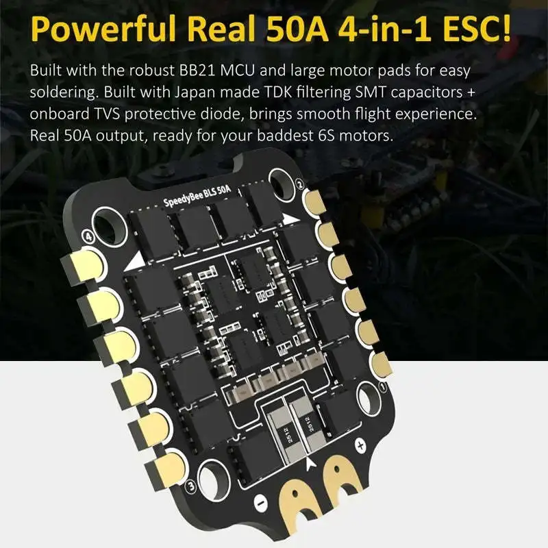 SpeedyBee F405 V3 3-6S 30x30 FC & ESC FPV стек BMI270 Контроллер полета BLHELIS 50A 4 in1 для вольной модели дрона