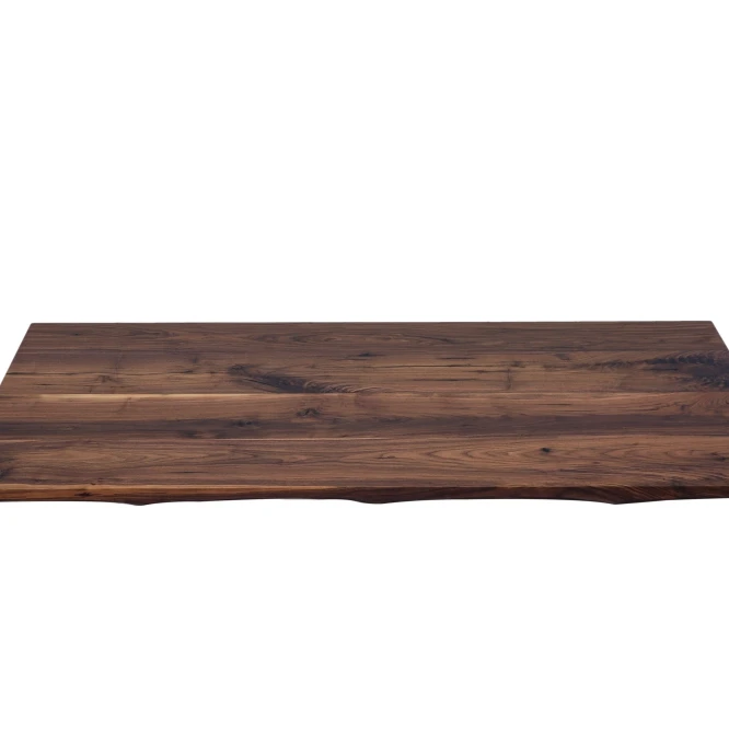 Solid black walnut live edge office desk top 30x48x1.75inch