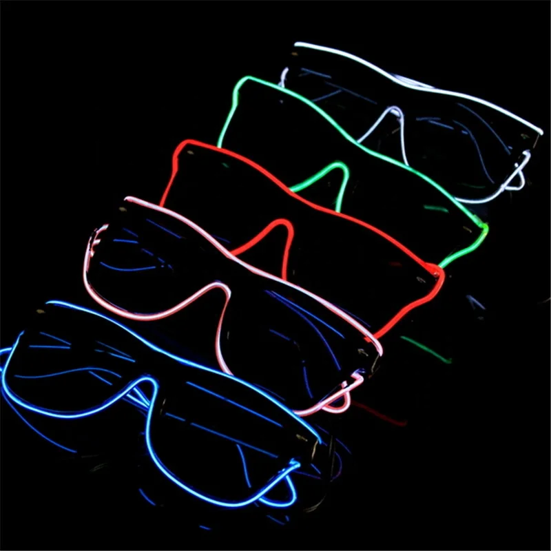 Eyewear Magic LED RGB Shining Smart Glasses for Party App Programmable Wireless USB Rechargeable Light up Glasses