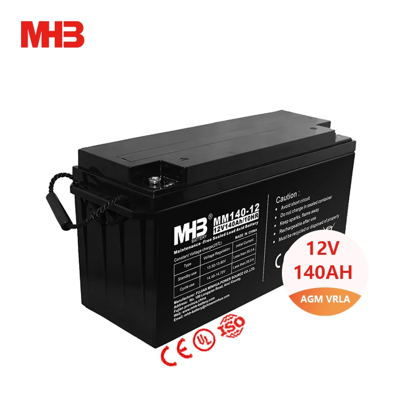 Аккумуляторная батарея Mhb с длительным сроком службы 140ah свинцово-кислотная AGM VRLA 12 В для систем UPS/EPS