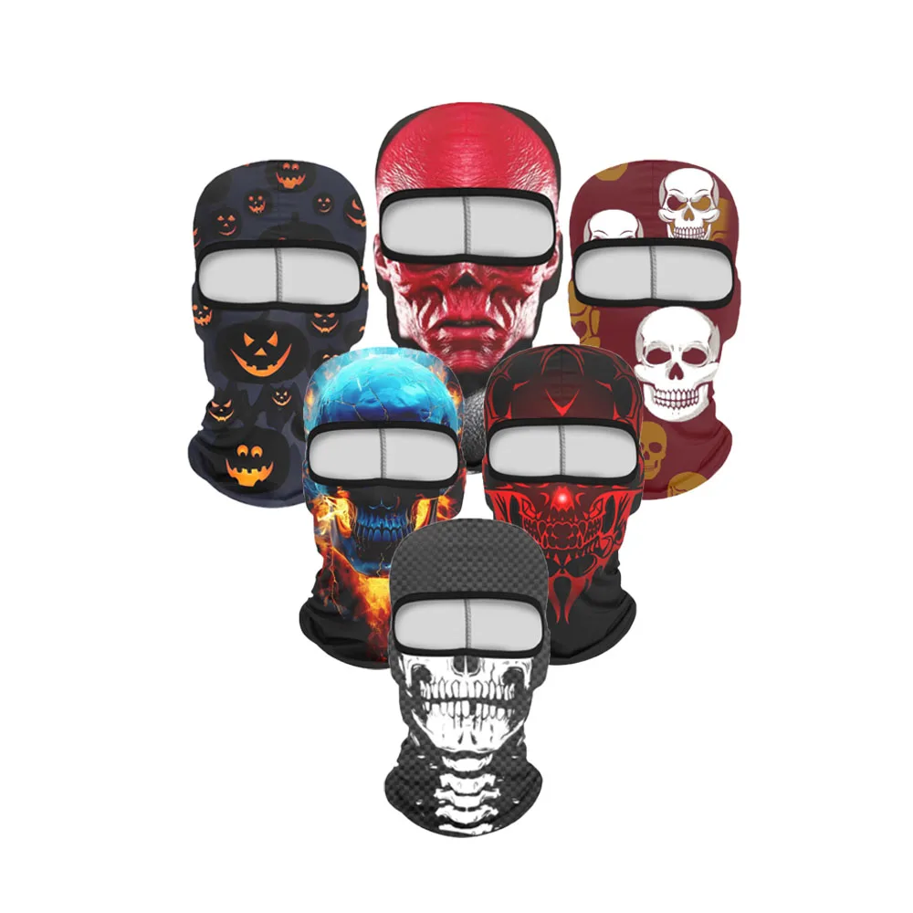 Summer sunscreen riding mask motorcycle hood hat outdoor breathable printed facemask