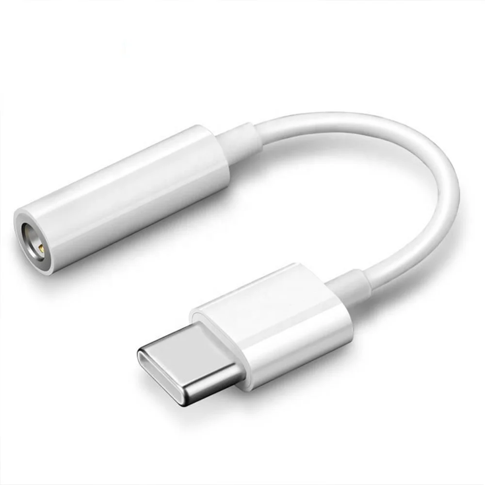 wholesale Audio cable Type C 3.5 Jack Earphone Cable USB C to 3.5mm Headphones Adapter For Huawei P10 P40 pro Mate 30 Pro 20