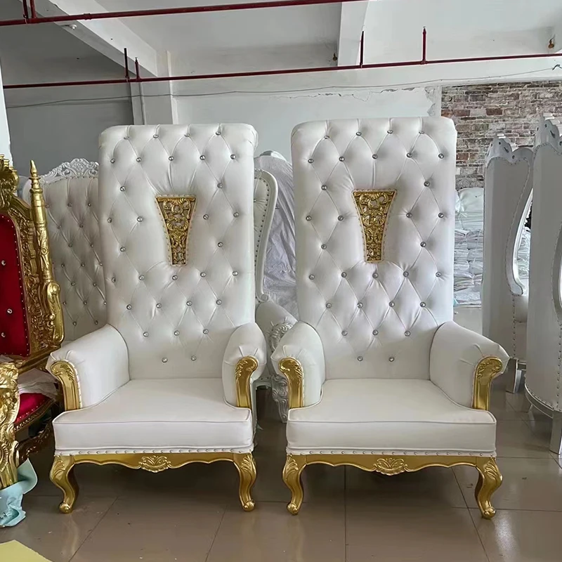 Высокий стандарт король и королева стулья трон диван Королевский диван роскошный свадебный Король Трон