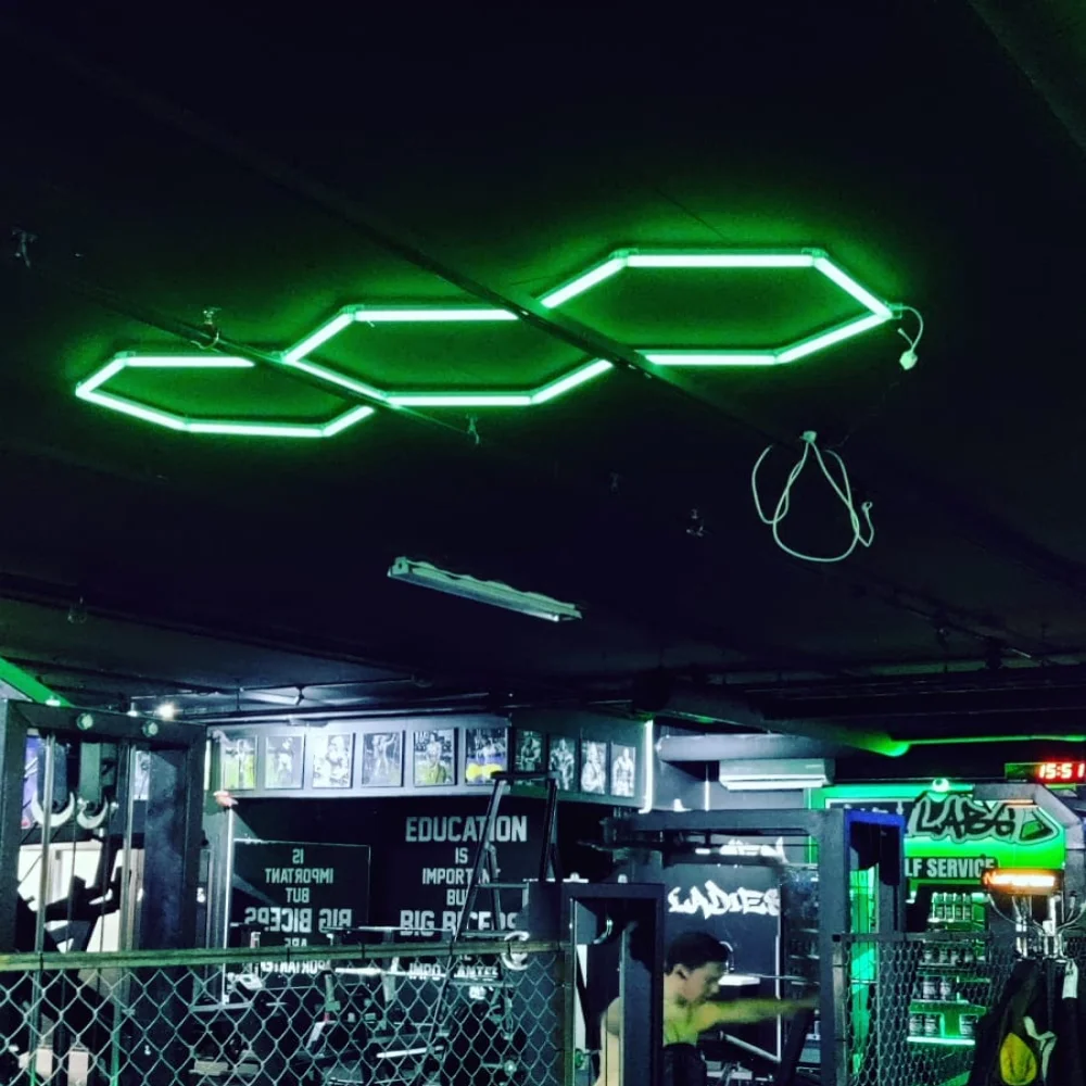 SUEZ Professional rgb hexagon lights for car workshop light