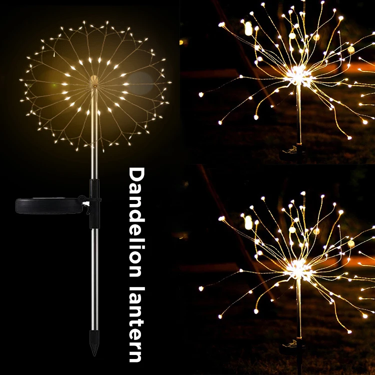 Solar Garden Decoration Holiday Lighting Street Light Solar Dandelion Light LED Solar Dandelion Flower Outdoor Waterproof Ce