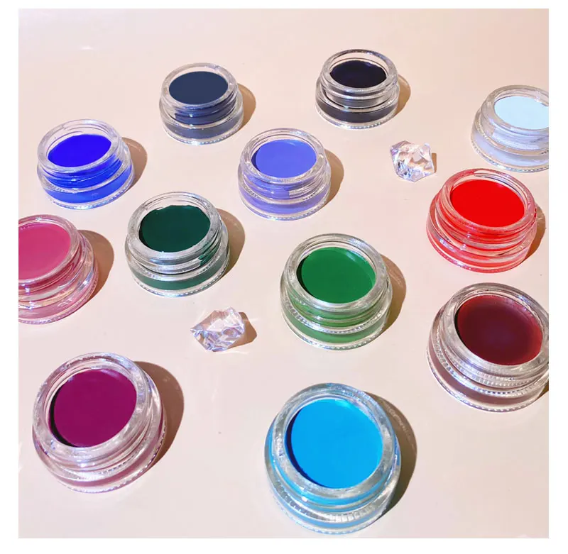 Оптовая продажа, водостойкая цветная подводка для глаз под заказ, фирменная торговая марка, крем для макияжа, матовая подводка для глаз