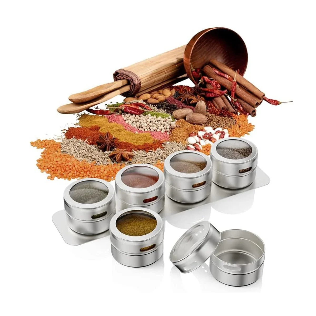 Stainless Steel Magnetic Spice Jar