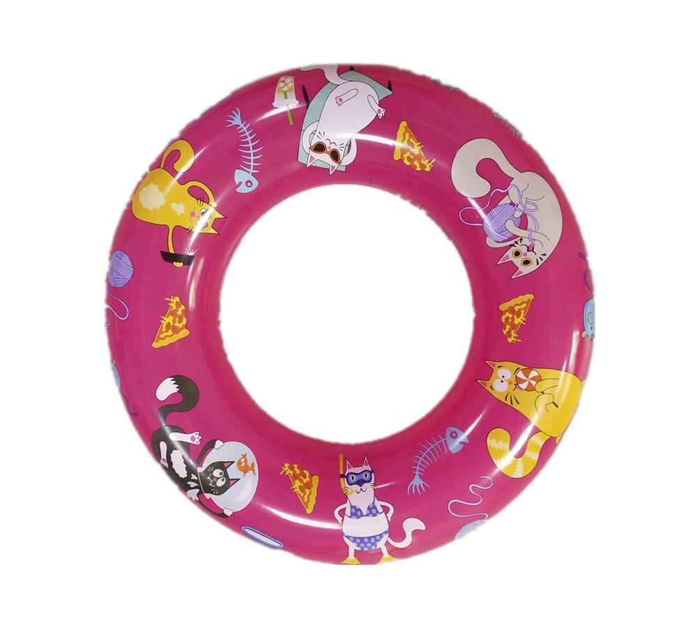 Swimming Ring Wholesale Custom Design PVC Inflatable Swimming Trainer Ring Children Floating Swim Ring for Adult and Children