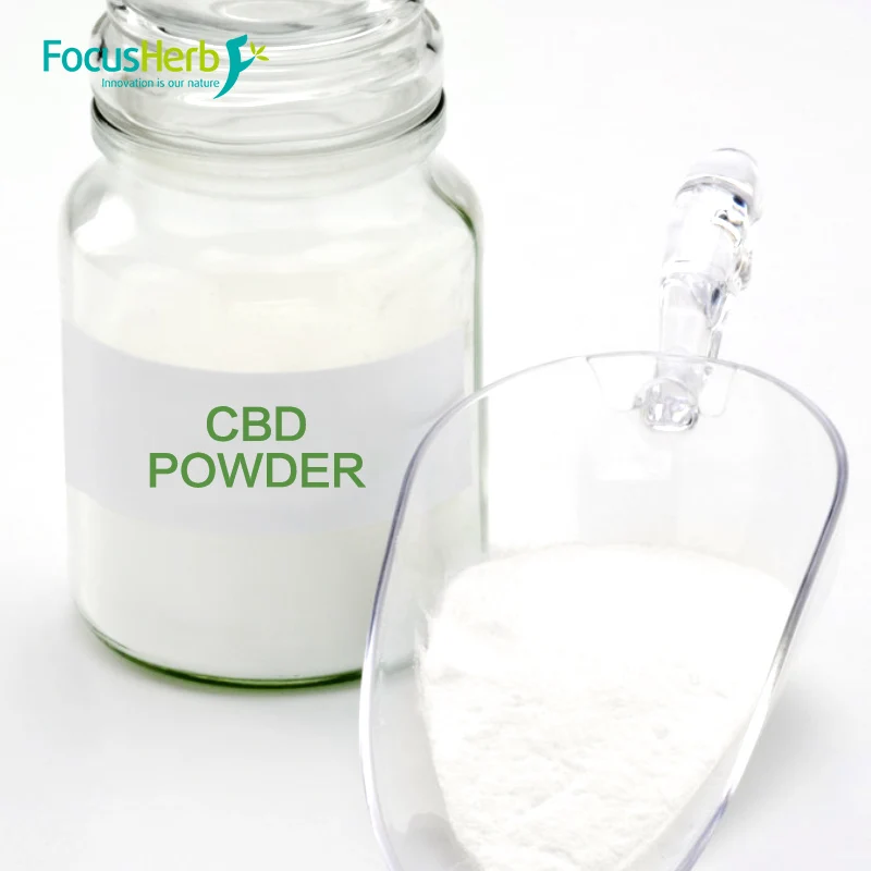 
ISO Manufacturer Supply THC Free Industrial Hemp Extract CBD Isolate 99 Powder 