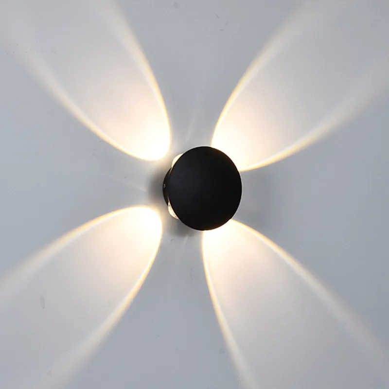 Modern Aluminum 6W Waterproof Outdoor Garden Porch Sconce Wall Light Great Demand Up And Down Wall Lamp