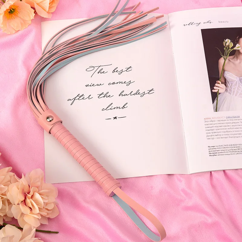 Wholesale High-Quality thickened leather BDSM Whips Adult Sex Toys For Wome Flirt Slave Lashes Sm Bondage Set Restraint Game