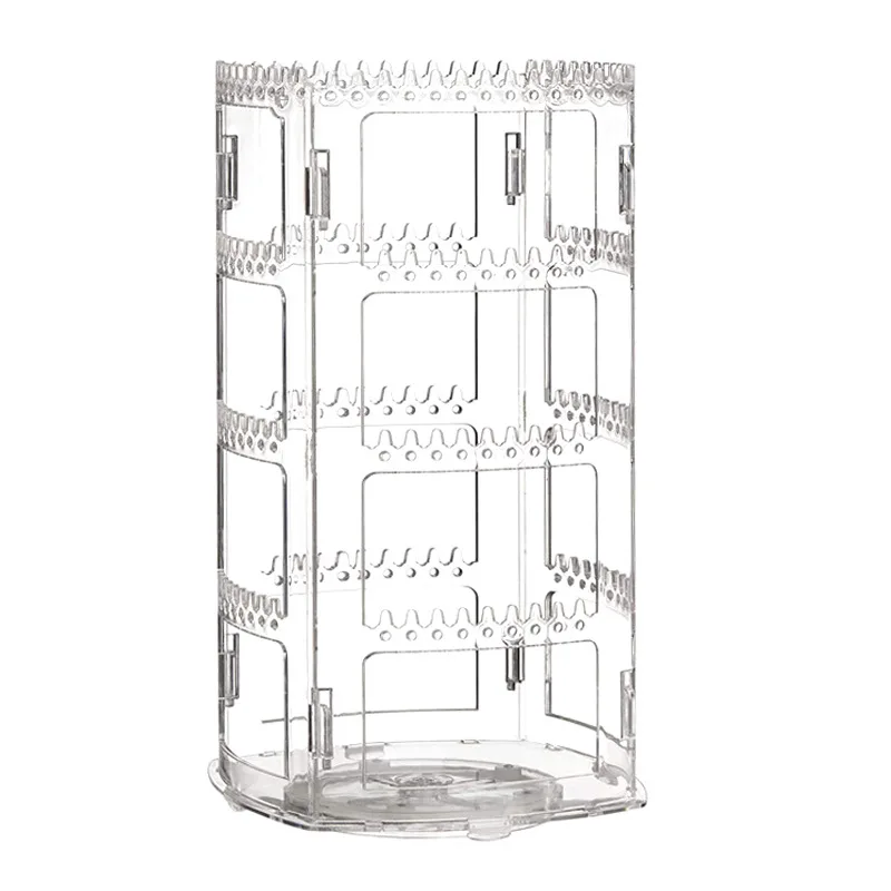 Spinning Acrylic Jewelry Display Rack Rotating Necklace Holder