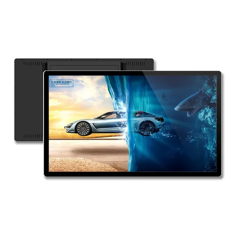 Full screen LCD display hang wall-mounted digital signage media player advertising machine