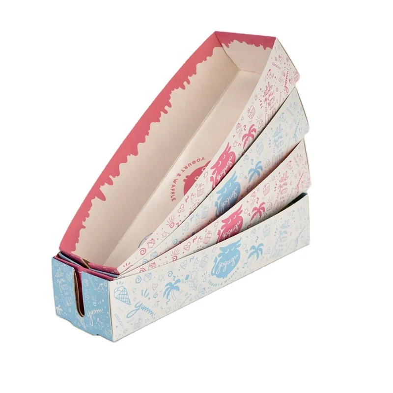 Custom Print Logo Paper Boxes For Street Food Cheese Hot Dog Packaging Paper Box
