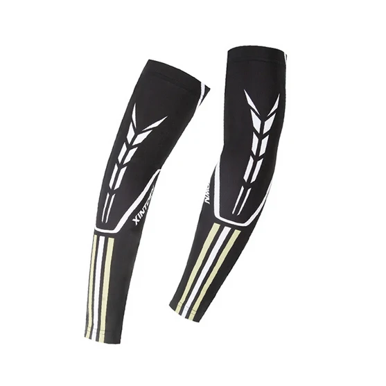 Pure Plain White Sublimation Custom Logo Protective Non Slip Compression Fishing Cycling Sports hombr Arm Sleeve Cover