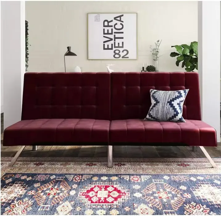 Double folding sofa bed two seater modular foldable sofa bed for living room