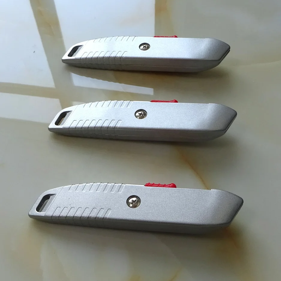 Retractable Aluminum  Alloy Safety Blade Utility Knives