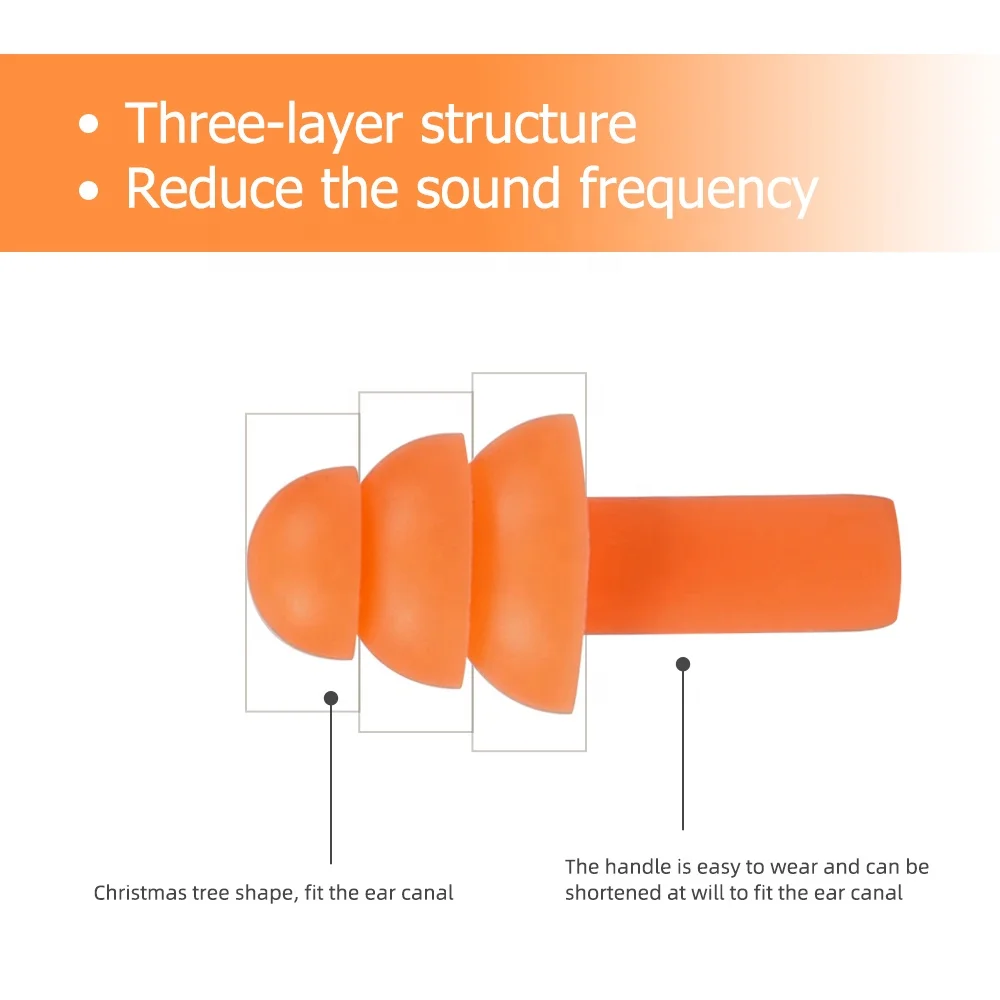 Silicone Ear Plugs for Sleeping Noise Cancelling 5 Pairs Reusable Earplugs for Sleeping Concert Snoring Travel Work 10 Colors