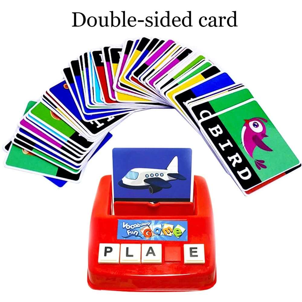 Preschool Educational Toys English Word Learning Letter Matching Spelling Games Board 2 to 4 Years Unisex EN71