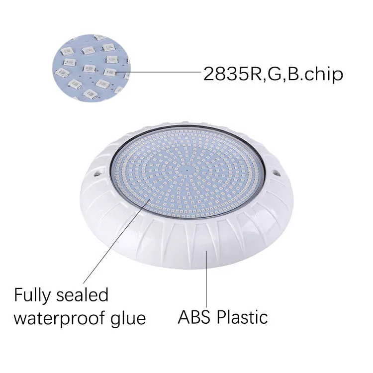 multi-color swimming exterior low voltage 24VAC RGB RF control led underwater lamp 24W 24x1W ip68 led swimming pool lights