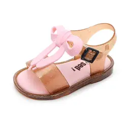 fashion PVC summer girls baby glitter shoes wholesale jelly sandals