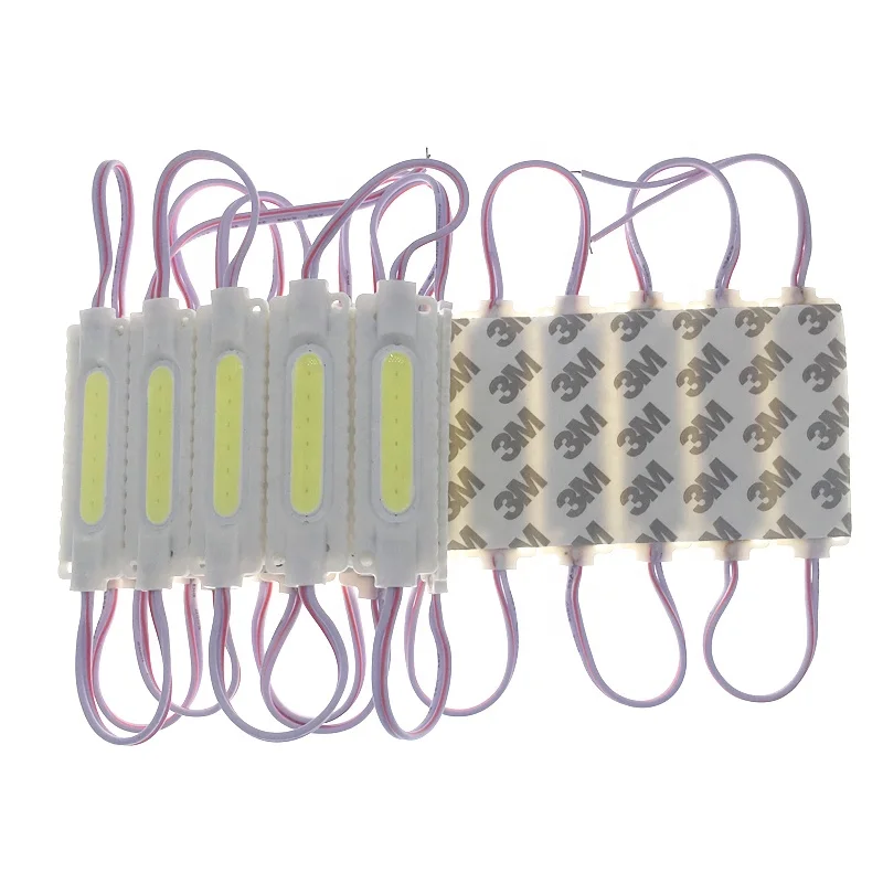 High quality cold while 12v 2w IP67 injection cob led modul for Advertising Signs cob modules