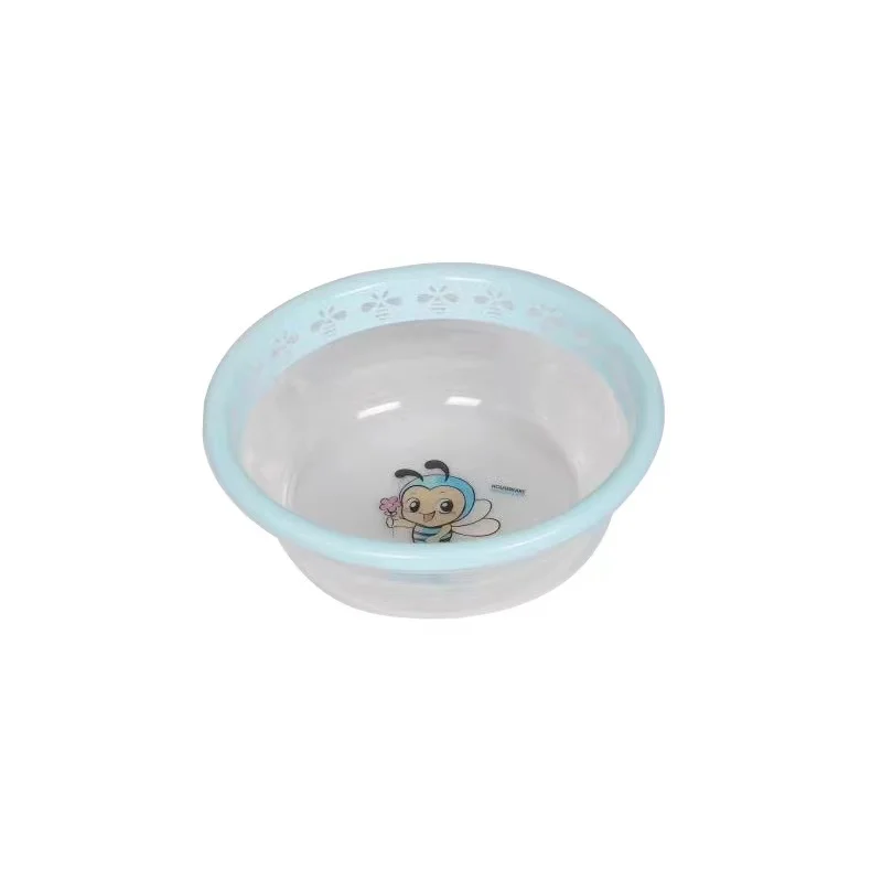 New design high quality  plastic factory selling bathroom round two color plastic wash basin