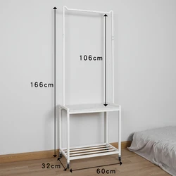 Display Clothes Rack Household Storage Holders Clothes Organizers Stand With Wheels Storage Containers Coat Rack
