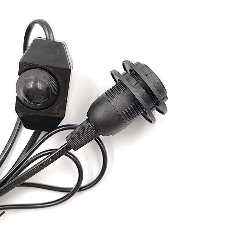 Hagood E14 1.8m 301 Dimmer Full Tooth Lamp EU US Plug Head For Power Cord Cable Electric Power Switch Cord Himalayan Lamp Holder