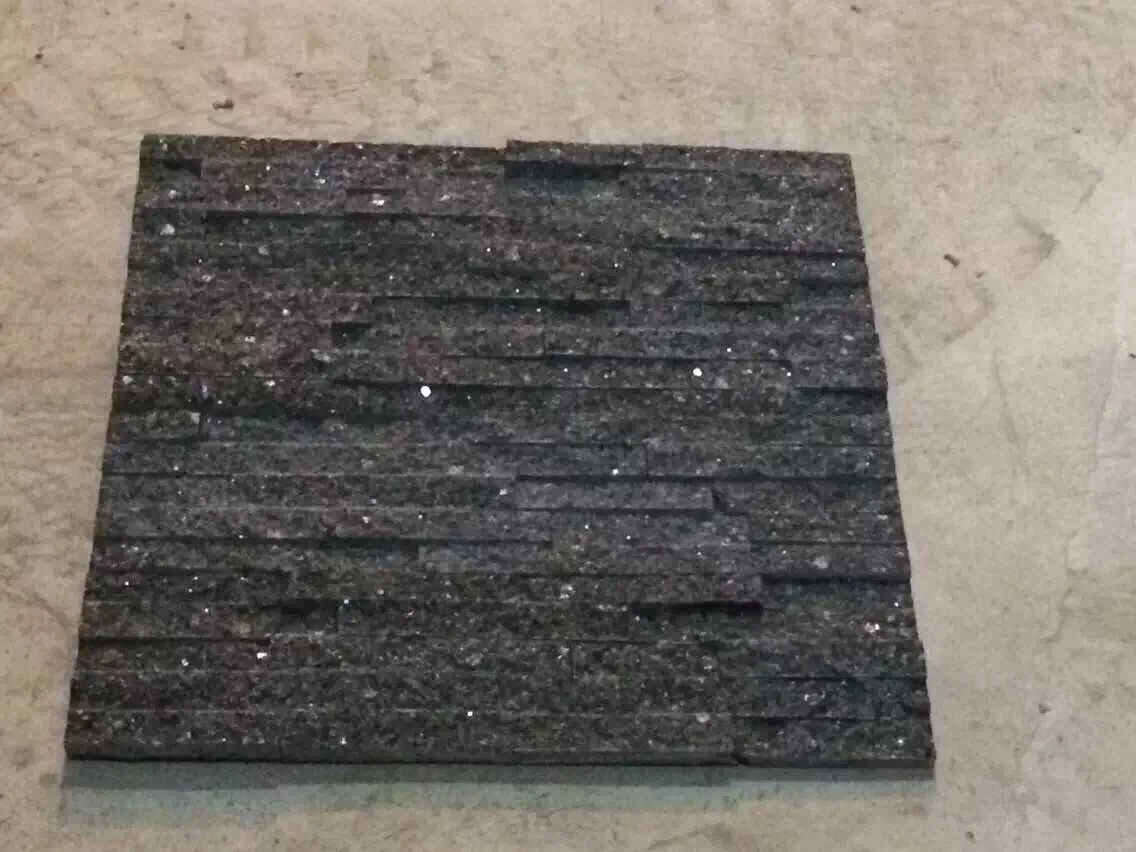 cheap sale natural black slate stacked stone decor wall panels veneer