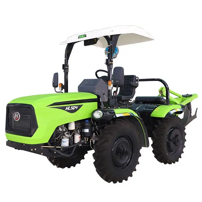 China Huili H504 multi-purpose vehicle 4Wd 50Hp 4X4 Small Mini Wheel Compact Tractor Machine Farm Agriculture Tractor
