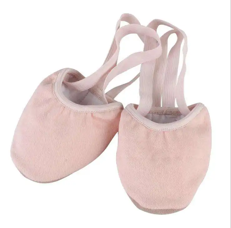 High Quality Manufacturer Canvas Half Sole Jazz Ballet Dance Shoe Turning Shoes
