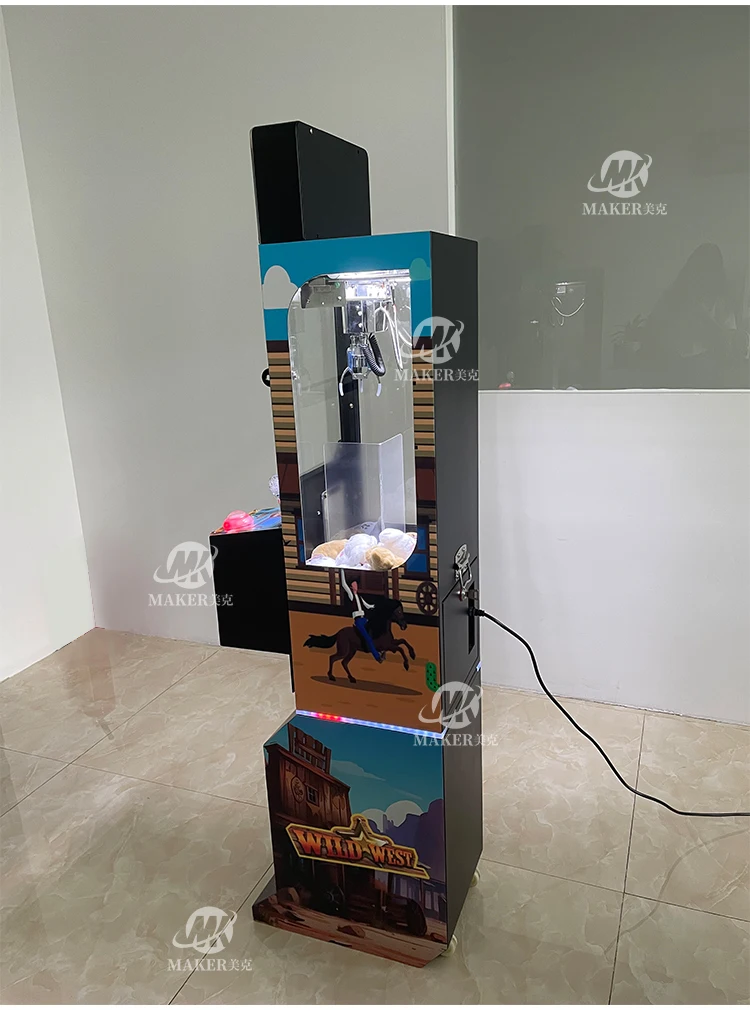 Mini Metal Claw Arcade Prize Vending Game with Joystick Control 220v Small Plush Plastic Doll Machine with Display Mini Maker