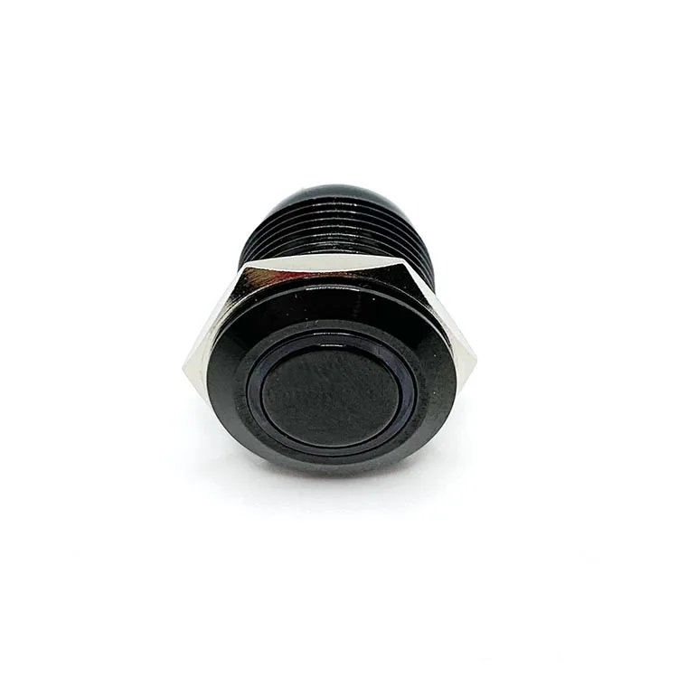  Black Aluminum Oxidation 16MM 4 Pin Welding Terminal 24 volt Push Button