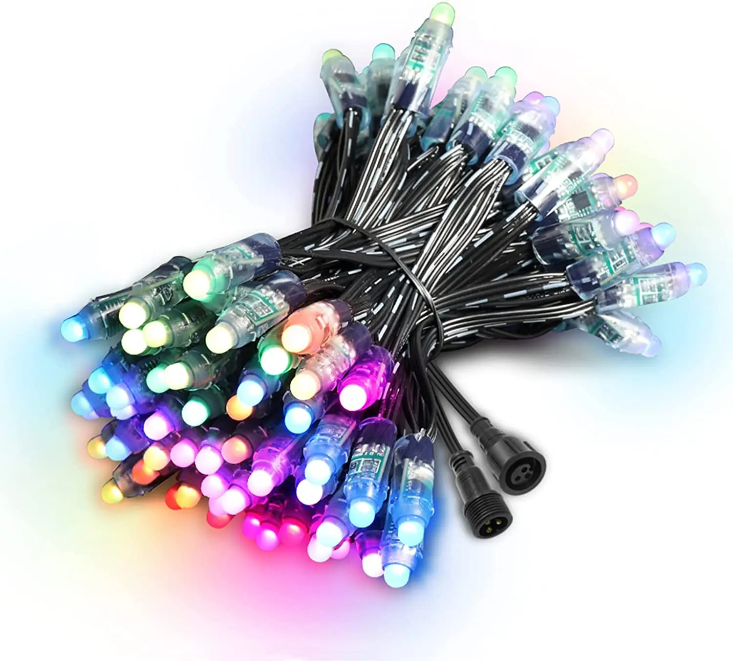 Wholesale Led Pixel String Light RGB full color programmable DC5V LED Modul ws2811 12mm waterproof Smart Pixel Christmas Lights