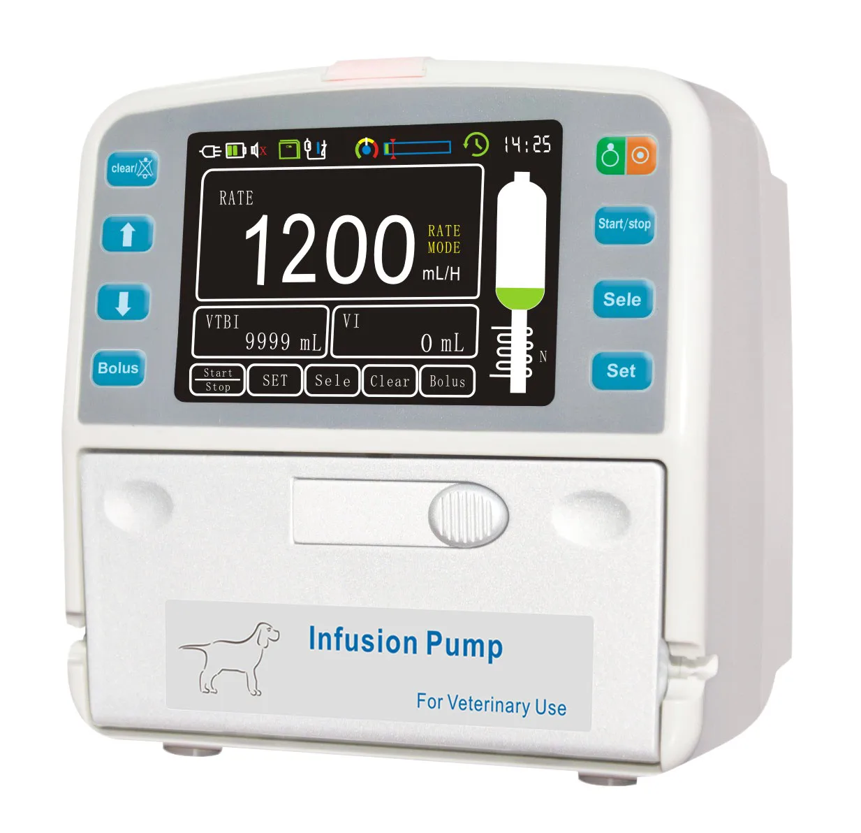 Portable veterinary Infusion Pump with Liquid Heat Function