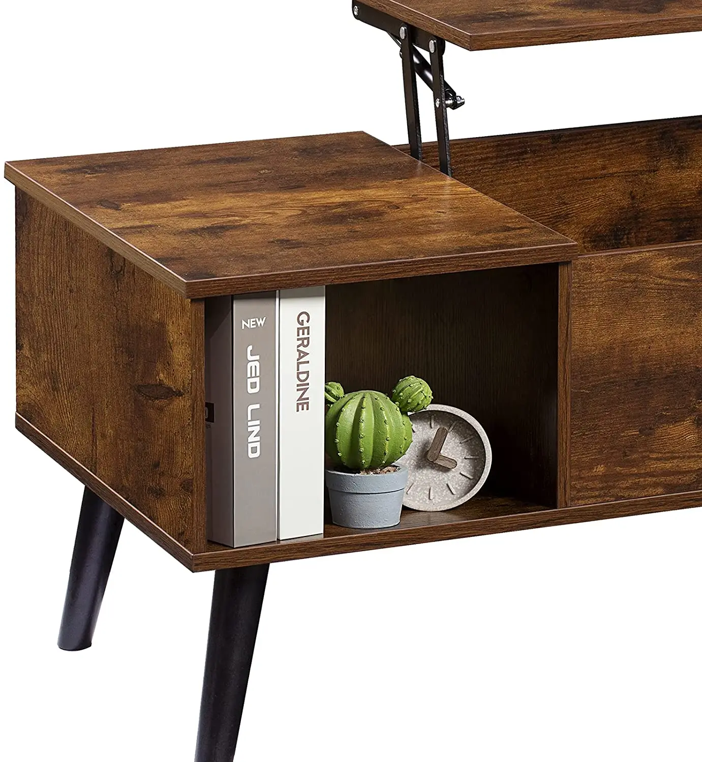 Hot Selling Popular Adjustable Large Hidden Compartment Storage Lift Up Coffee Table Living Room Coffee Table Wooden Tabletop