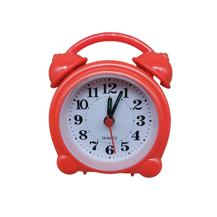 very cheap gift mini desk plastic clock for child