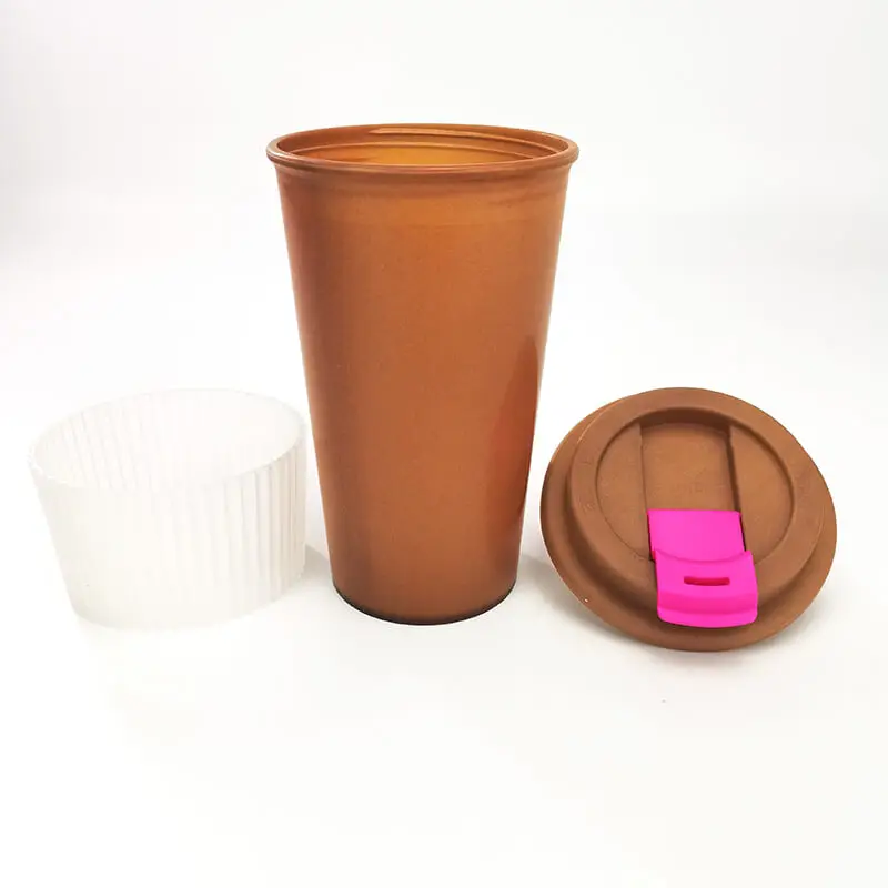 Wholesale hot sell biodegradable reusable eco-friendly bamboo fiber mug takeaway coffee cup