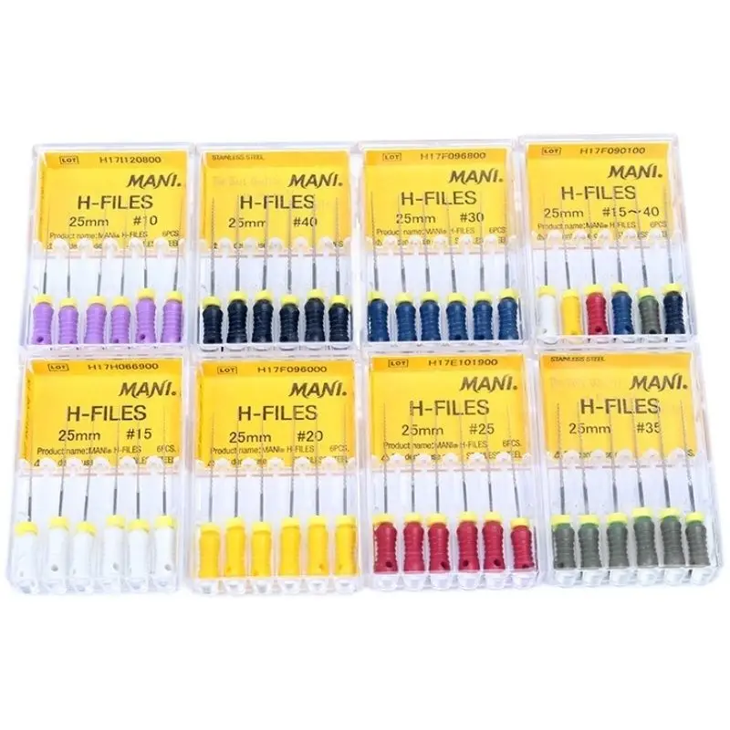 Stainless steel Root canal dental K files / dental H files Mani