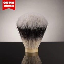 Оптовая продажа, Высококачественная щетка для бритья с узлом из синтетических волос ручной работы, щетка для бритья с узлом OUMO для мужчин, уход за лицом