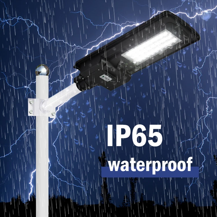 Производство оптовая продажа датчик движения IP65 водонепроницаемый 50 100 200 Вт все в одном Солнечный светодиодный уличный