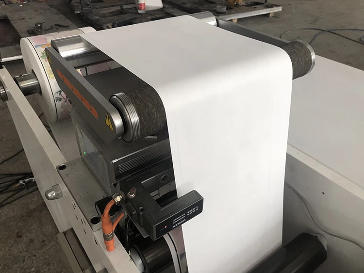 Automatic petal type horizontal in line 7 8 color flexographic narrow web flexo printer printing machine