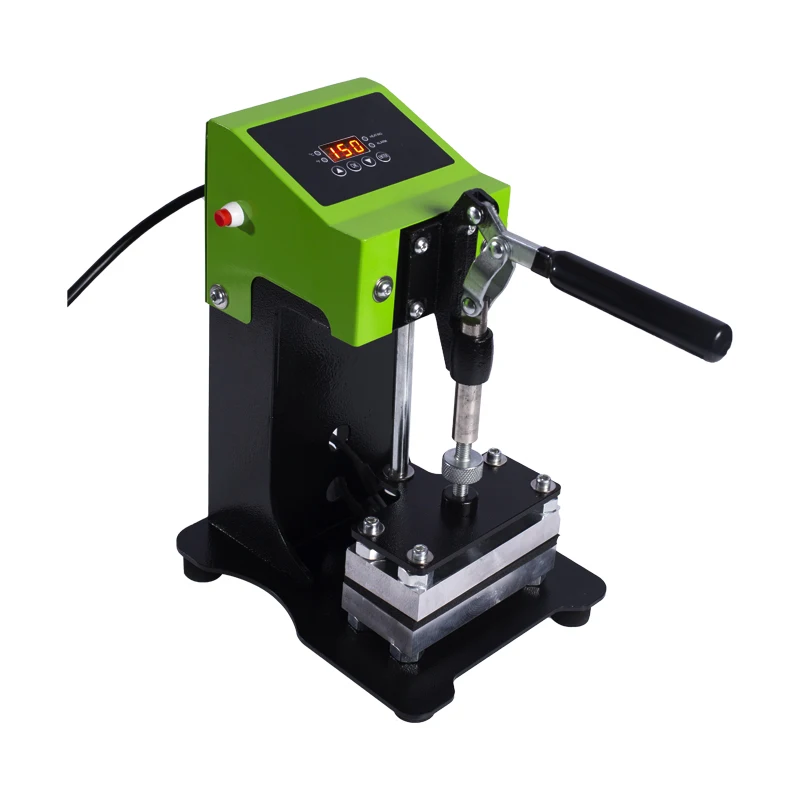 Manual press 1 Ton pressure with Hydraulic Dual Heating Plates 6cm x 12cm