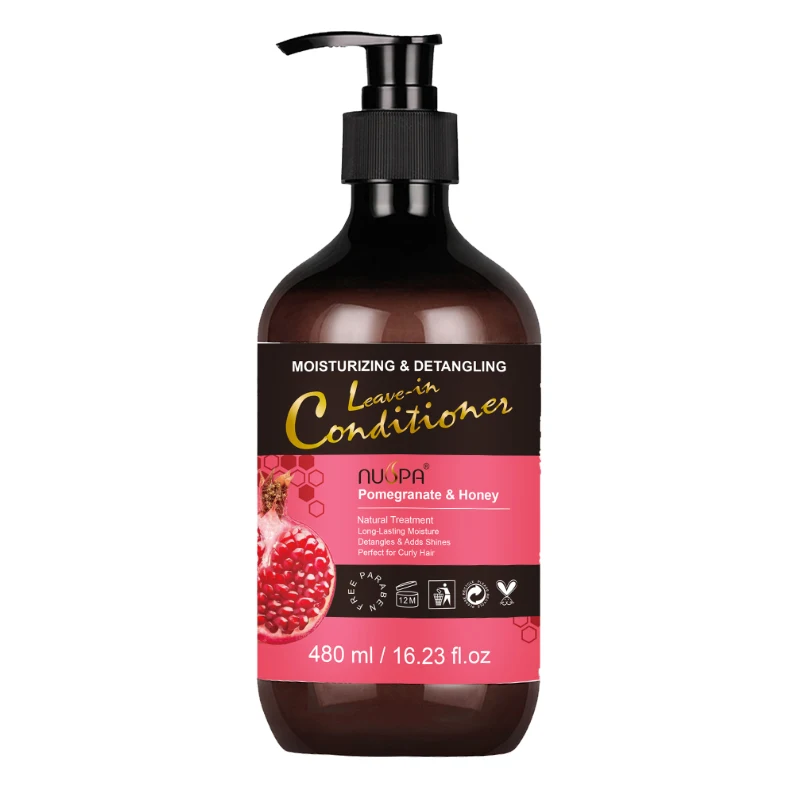NUSPA Hot Selling Lock In Color Moisturizing Curly Hair Treatment Pomegranate Honey Restore Bounce Leave-in Conditioner