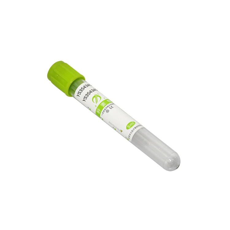 Green vacuum blood collection tube lithium heparinized capillary tube