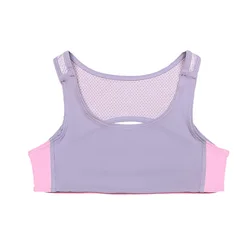 New Design Gymnastic Teen Kids Teenage School Tank Top Soft Cotton Young Children Sports Bras For Toddler Girls