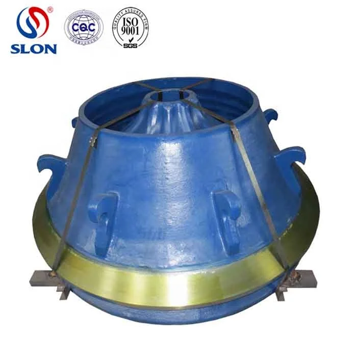 High Manganese Mn18Cr2 Bowl Liner for SvedalaTerex Pegson HP700 HP800 MP1000 MP1250 MP2500 Cone Crusher Spare