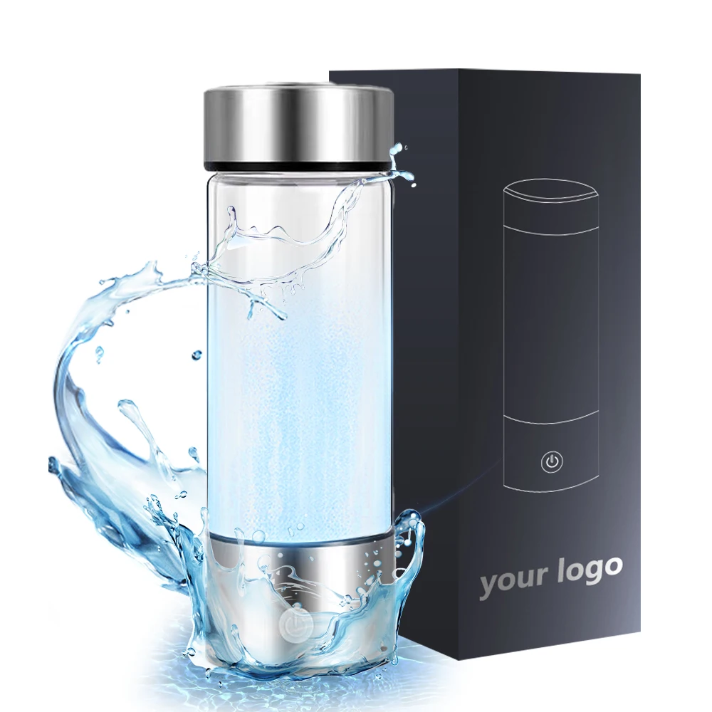 Custom New Gifts Dismountable Rechargeable Hydrogen Water Generator Innovative Multifunction Pem Spe Hydrogen Water Bottle