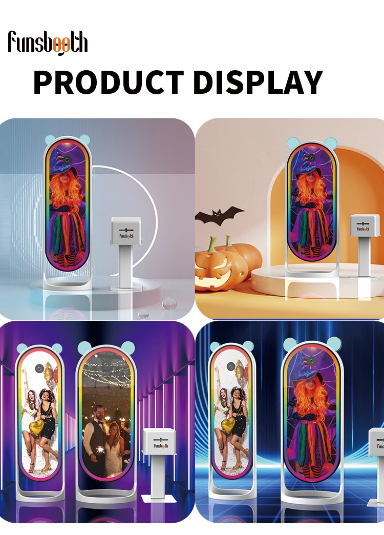 Wholesale Factory Price 43 Inches Touch Screen Magic Selfie Mirror Photo Booth with Camera Wholesale Fast Delivery From China